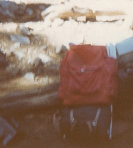 Camp Trails Cruiser frame, unknow packbag, Jackson Flats, 1969