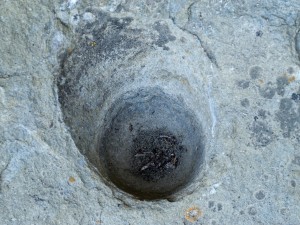 Chumash bedrock mortar